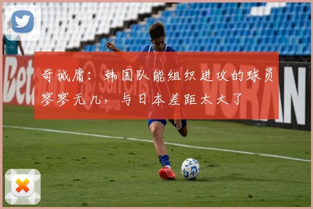 奇诚庸：韩国队能组织进攻的球员寥寥无几，与日本差距太大了